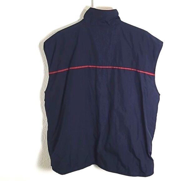 Bahama Bay Mens Club Navy Blue Vest with Red Trim, Size Large - Picture 7 of 9